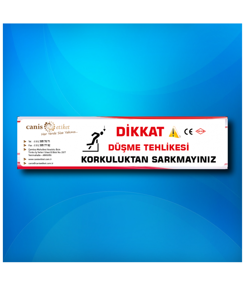 Asansör Uyarı Ve Güvenlik Etiketi