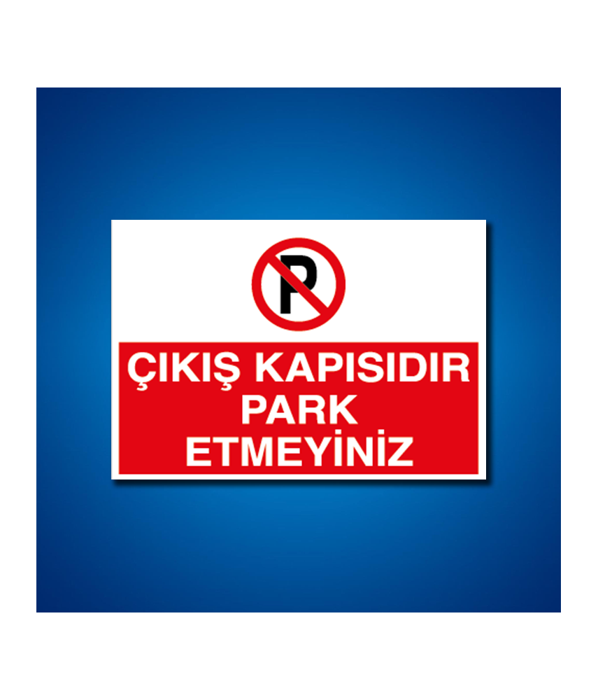 Park İş Güvenliği Etiketleri