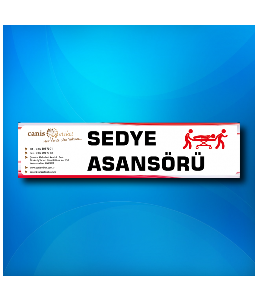 Asansör Çesit Tanımlama Etiketi