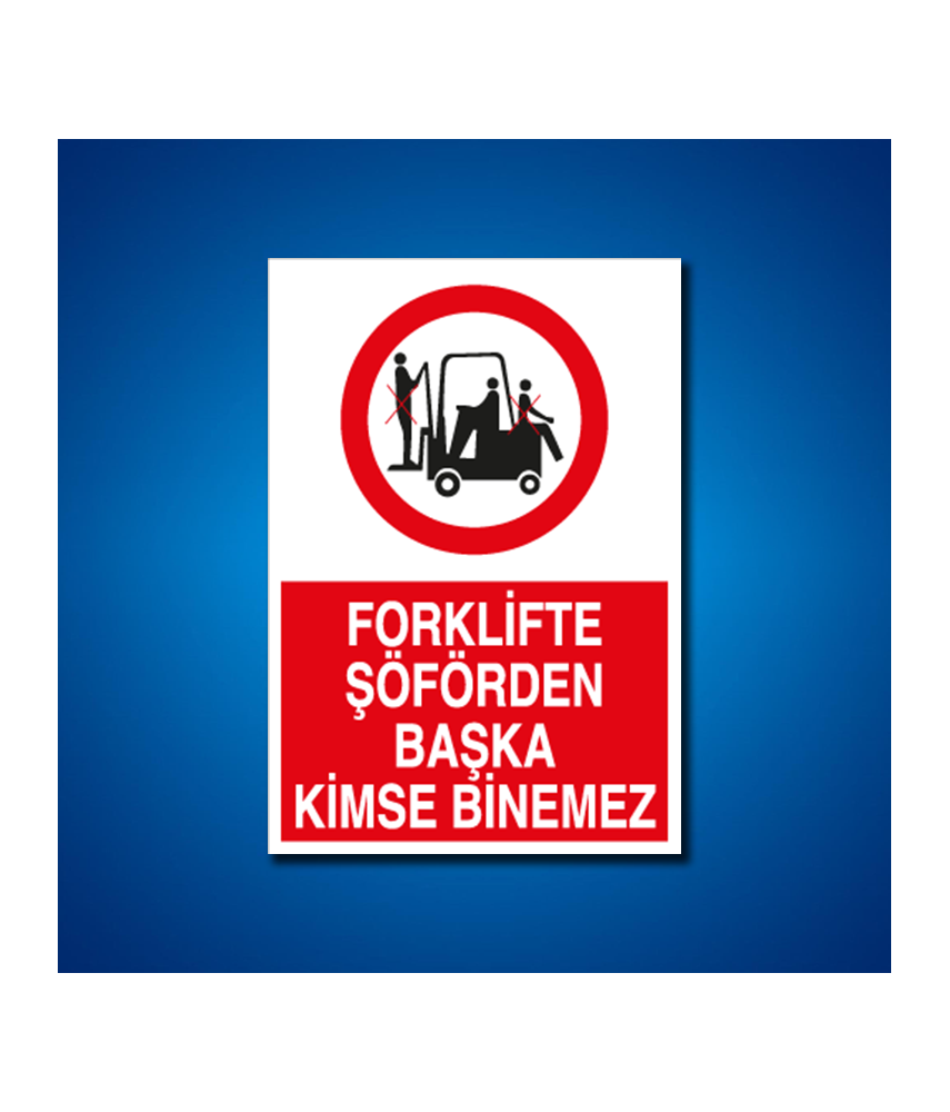 Forklift İş Güvenliği Etiketleri