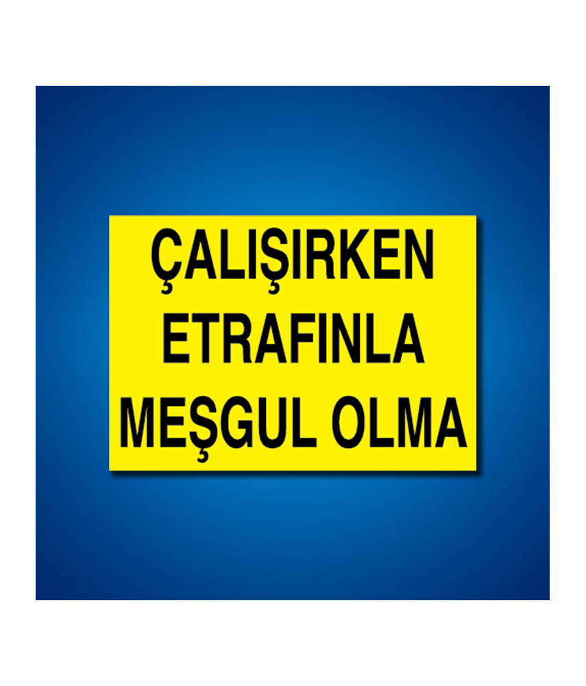 Makine İş Güvenliği Etiketleri