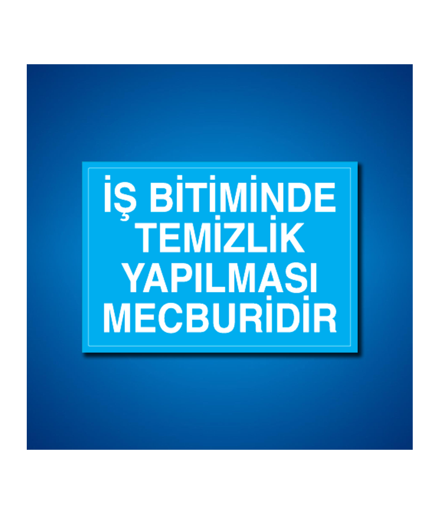 Temizlik-Düzen İş Güvenliği Etiketleri