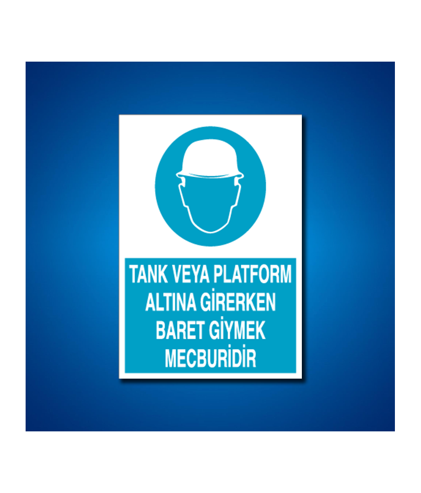 Kafa Koruma Baret İş Güvenliği Etiketleri