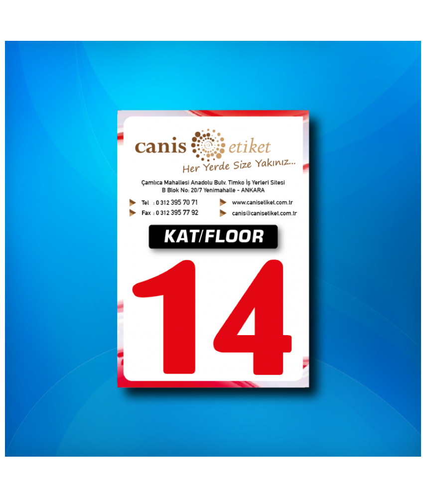 Asansör Kat Etiketi