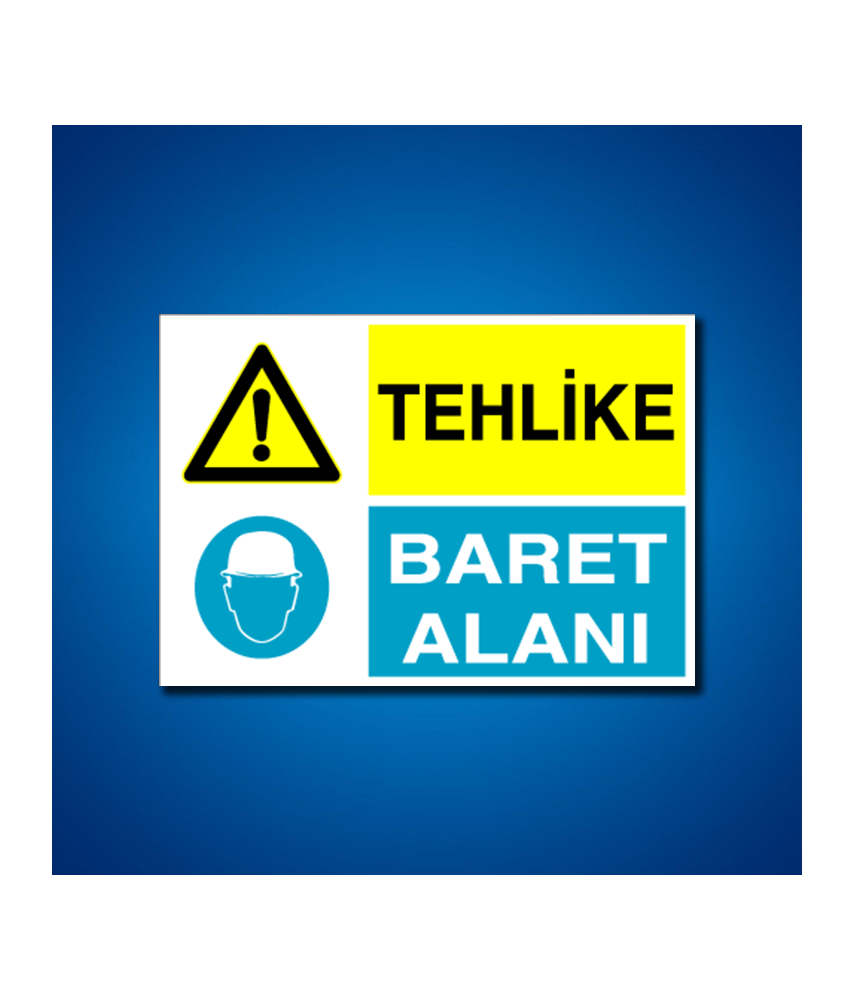 Kafa Koruma Baret İş Güvenliği Etiketleri