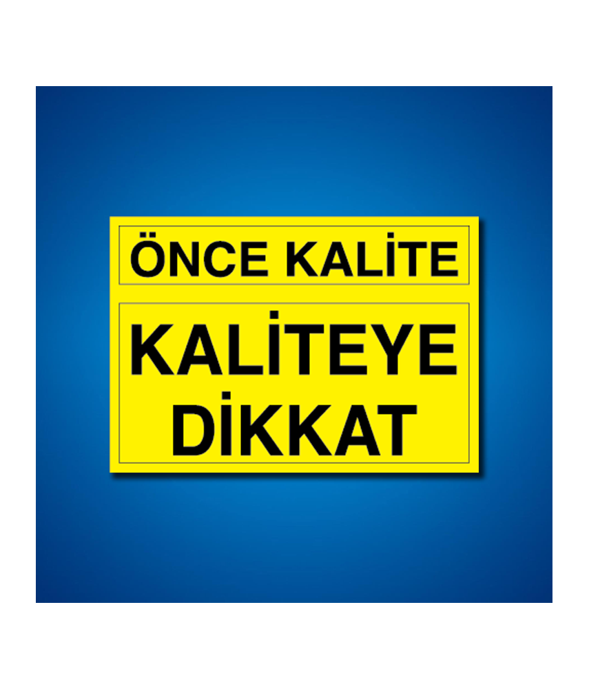 Kalite İş Güvenliği Etiketleri