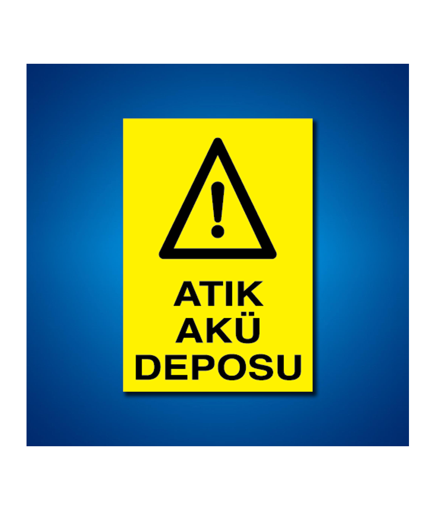 Pil Akü İş Güvenliği Etiketleri