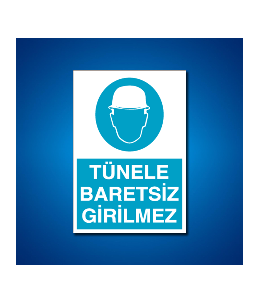 Kafa Koruma Baret İş Güvenliği Etiketleri