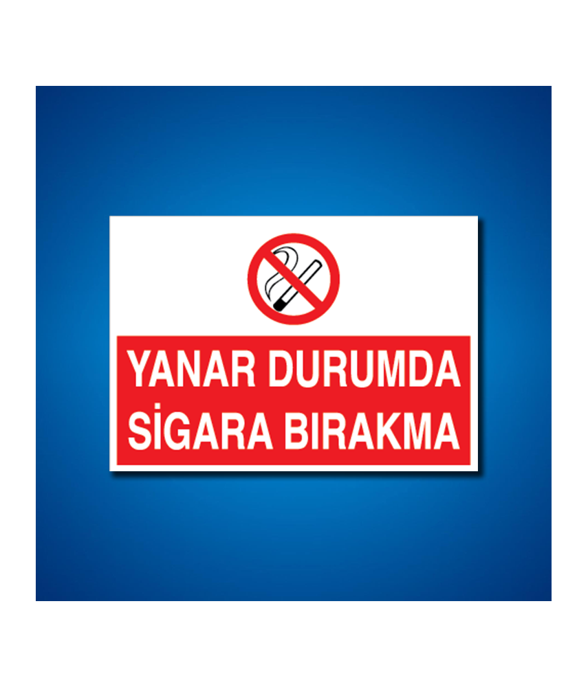 Sigara İş Güvenliği Etiketleri