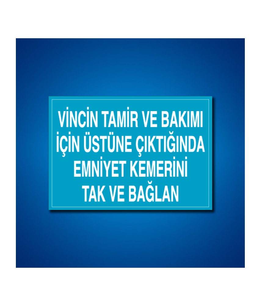 Emniyet Kemeri İş Güvenliği Etiketleri