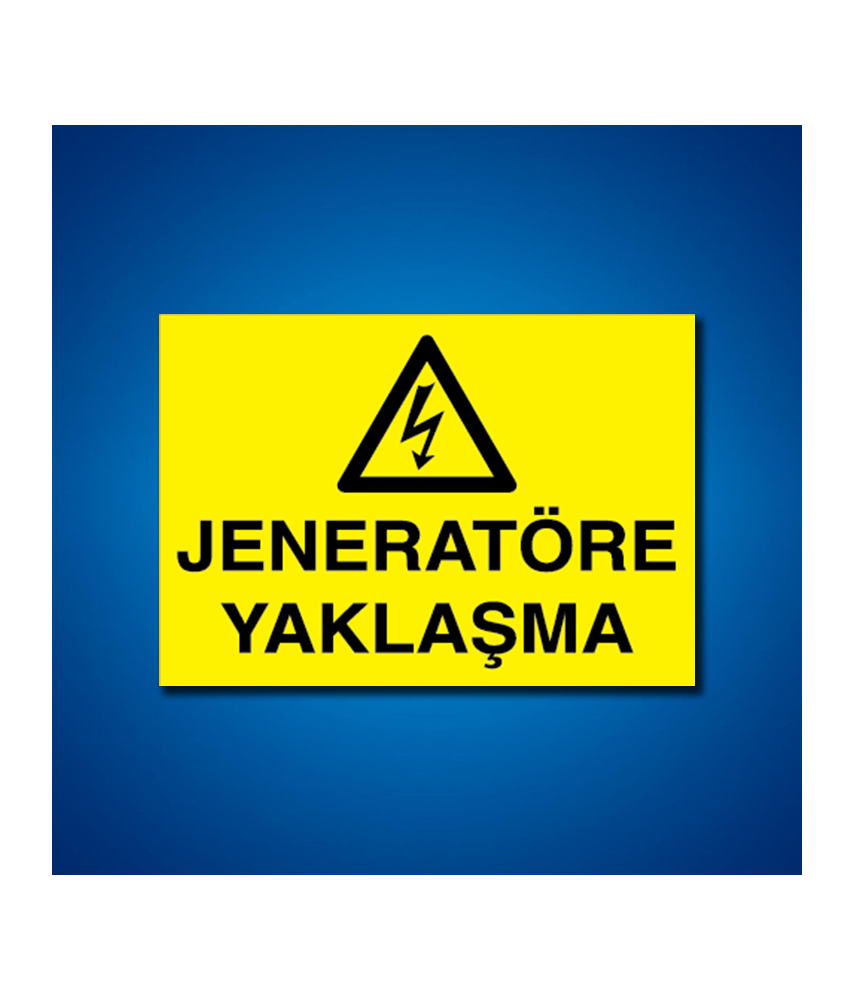 Jeneratör İş Güvenliği Etiketleri