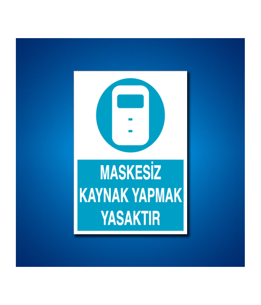 Yüz Koruma İş Güvenliği Etiketleri
