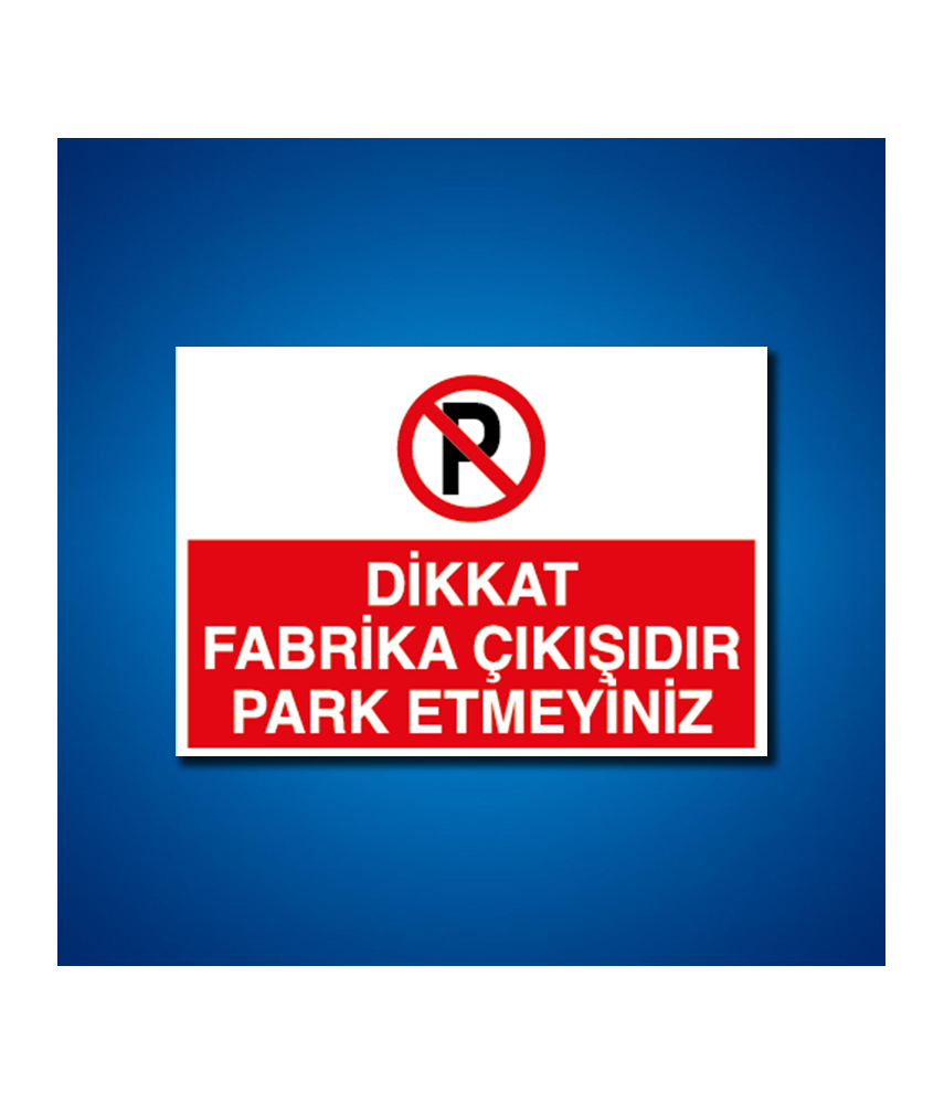 Park İş Güvenliği Etiketleri