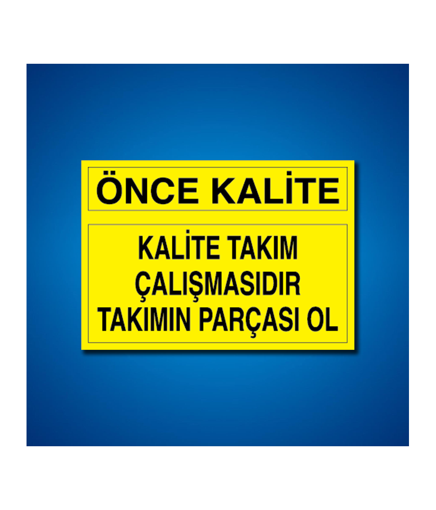 Kalite İş Güvenliği Etiketleri