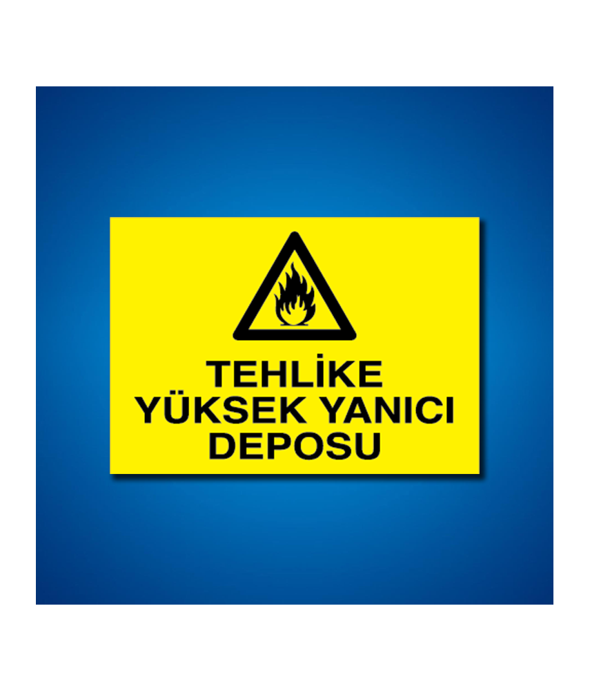 Yanıcı-parlayıcı İş Güveniği Etiketleri