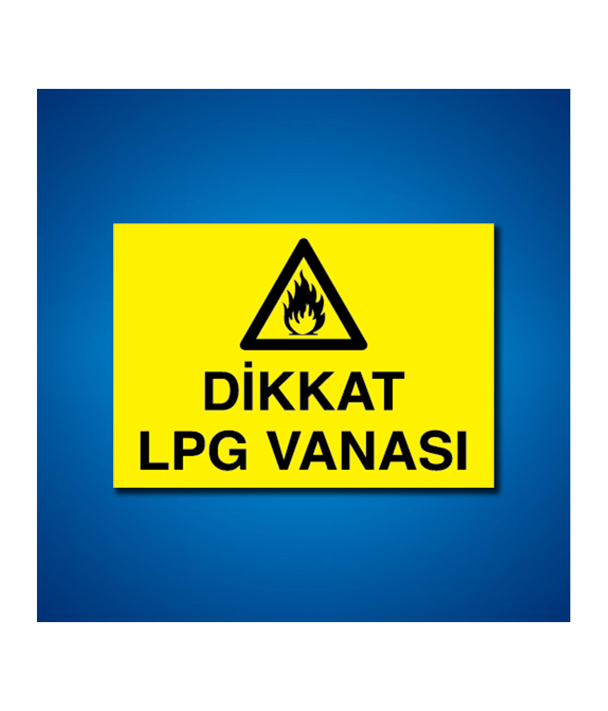 Doğal Gaz İş Güvenliği Etiketleri