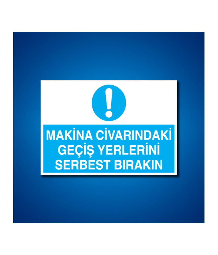 Makine İş Güvenliği Etiketleri