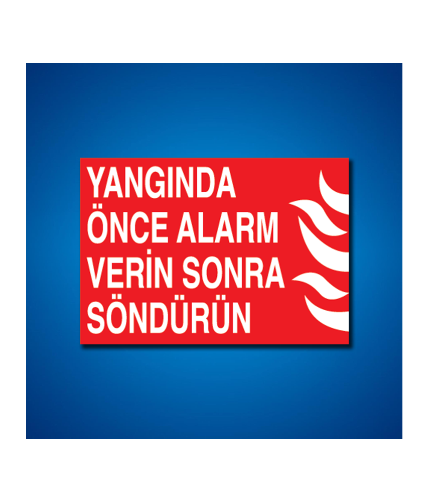 Yangınla Mücadele İş Güvenliği Etiketleri