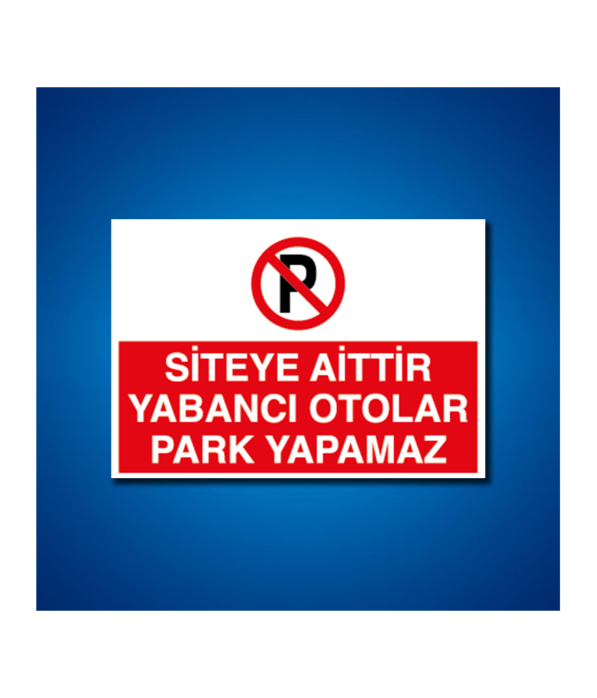 Park İş Güvenliği Etiketleri