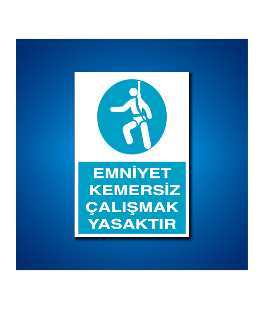 Emniyet Kemeri İş Güvenliği Etiketleri