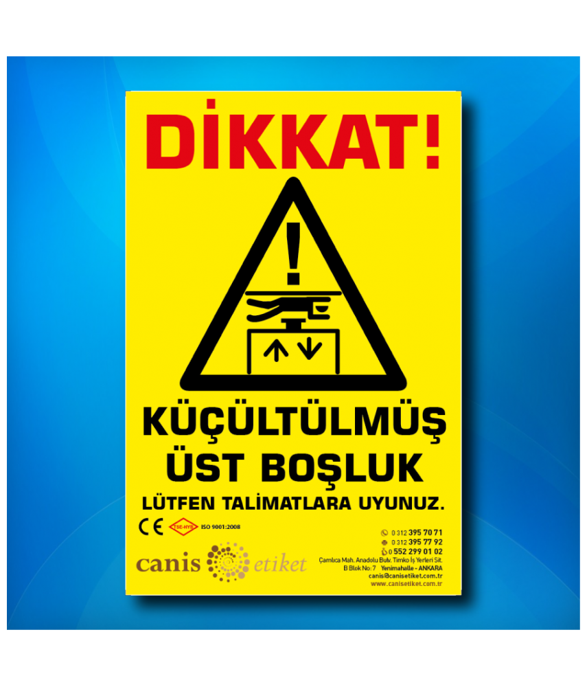 Asansör Risk Analizi Etiketi