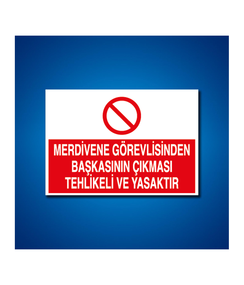 Çatı Merdiven Koridor İş Güvenliği Etiketleri