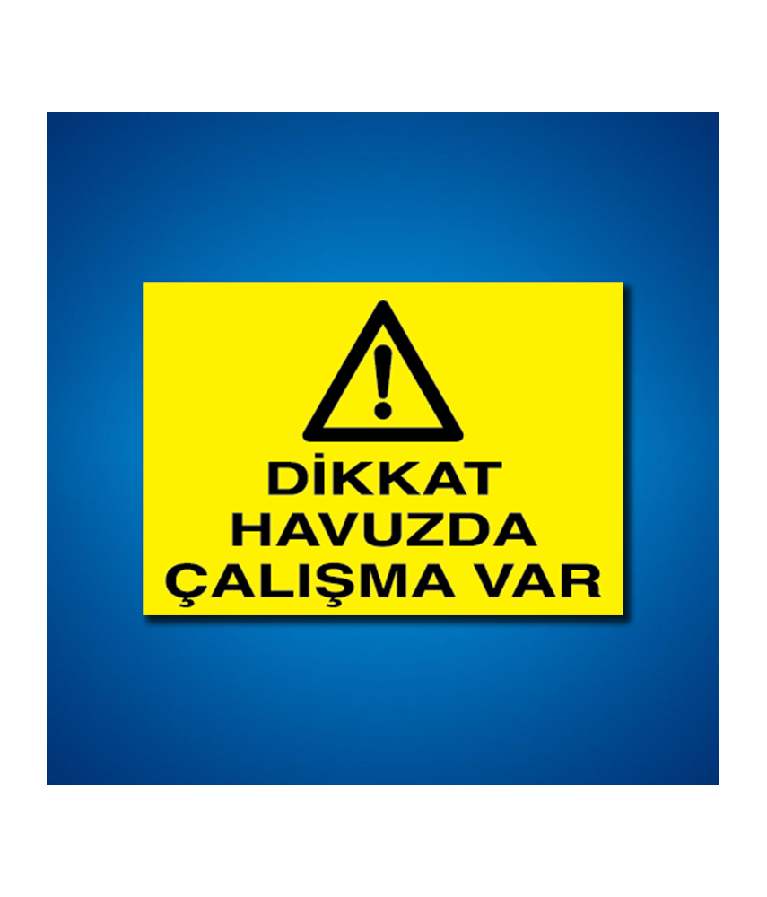 Havuz-Yüzme İş Güvenliği Etiketleri