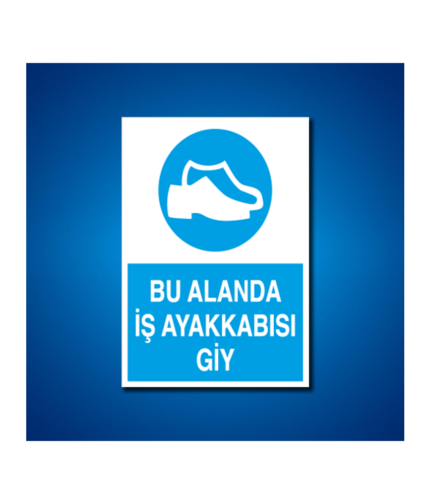 Ayak Koruma İş Güvenliği Etiketleri