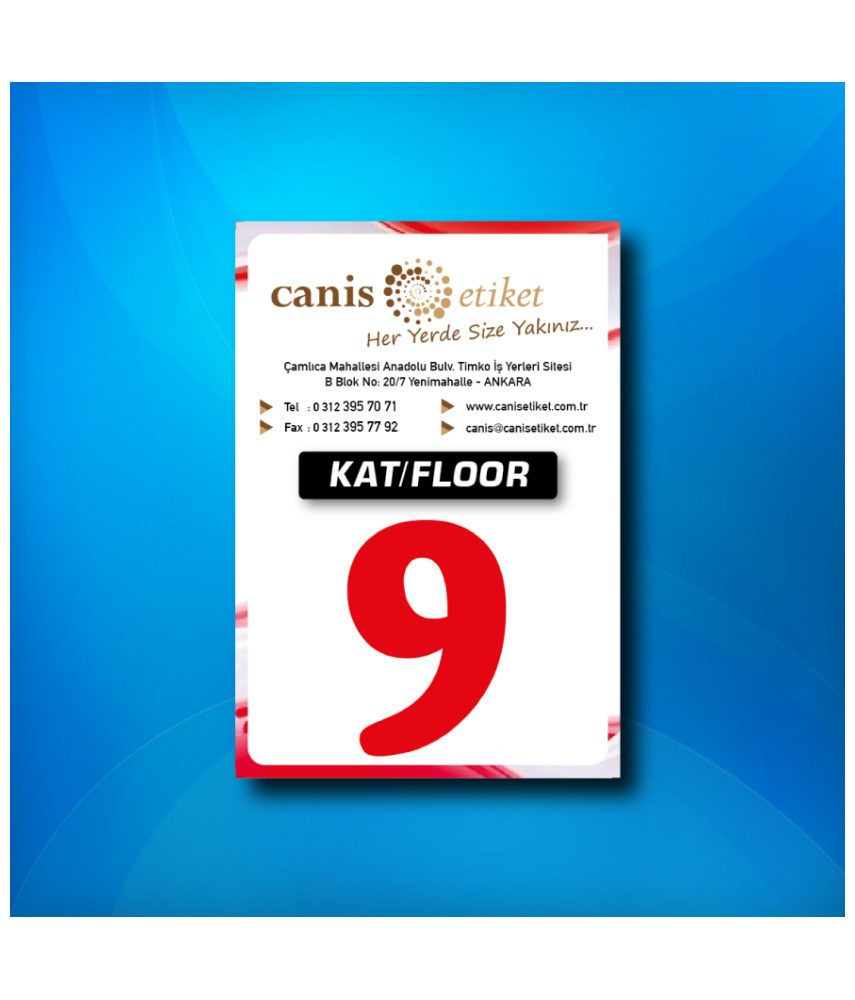 Asansör Kat Etiketi