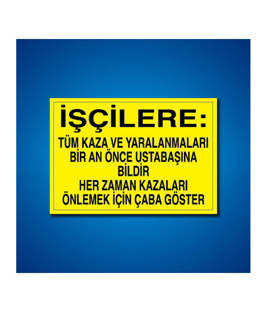 İş Kazası İş Güvenliği Etiketleri