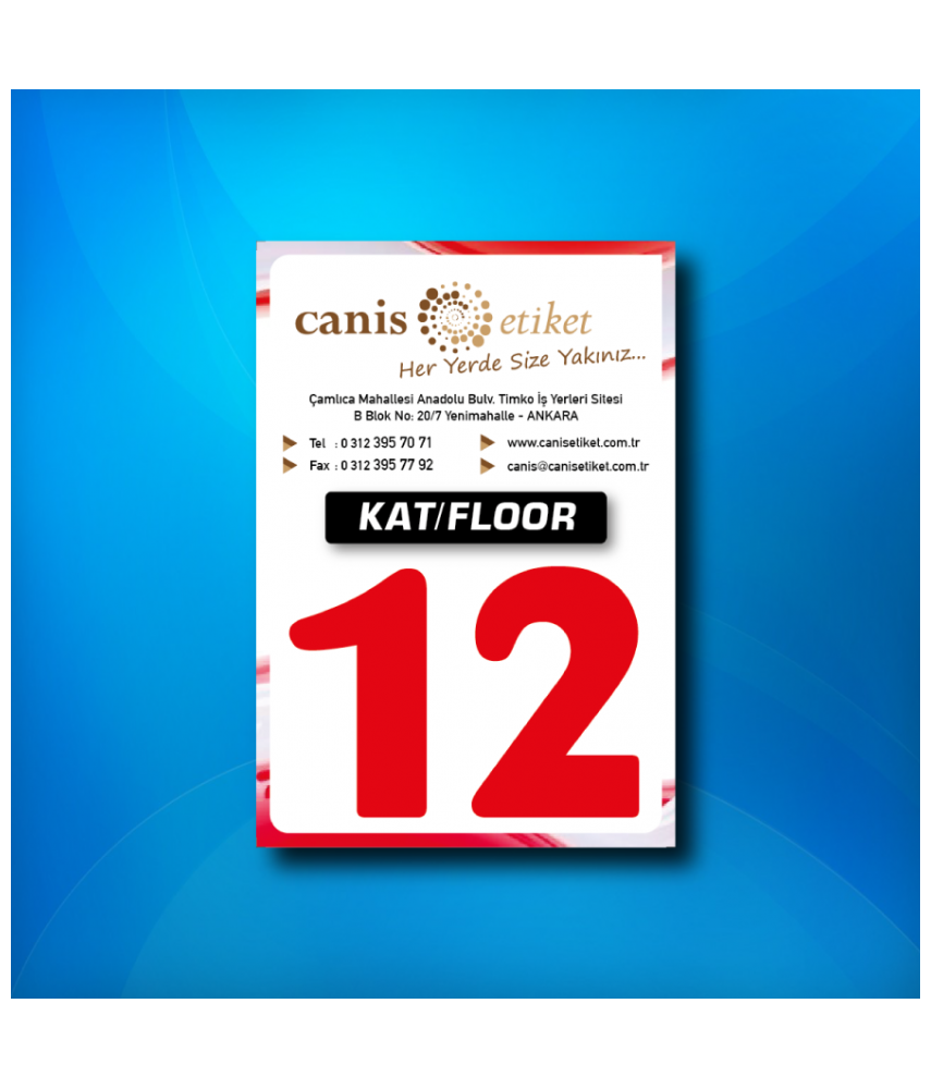 Asansör Kat Etiketi