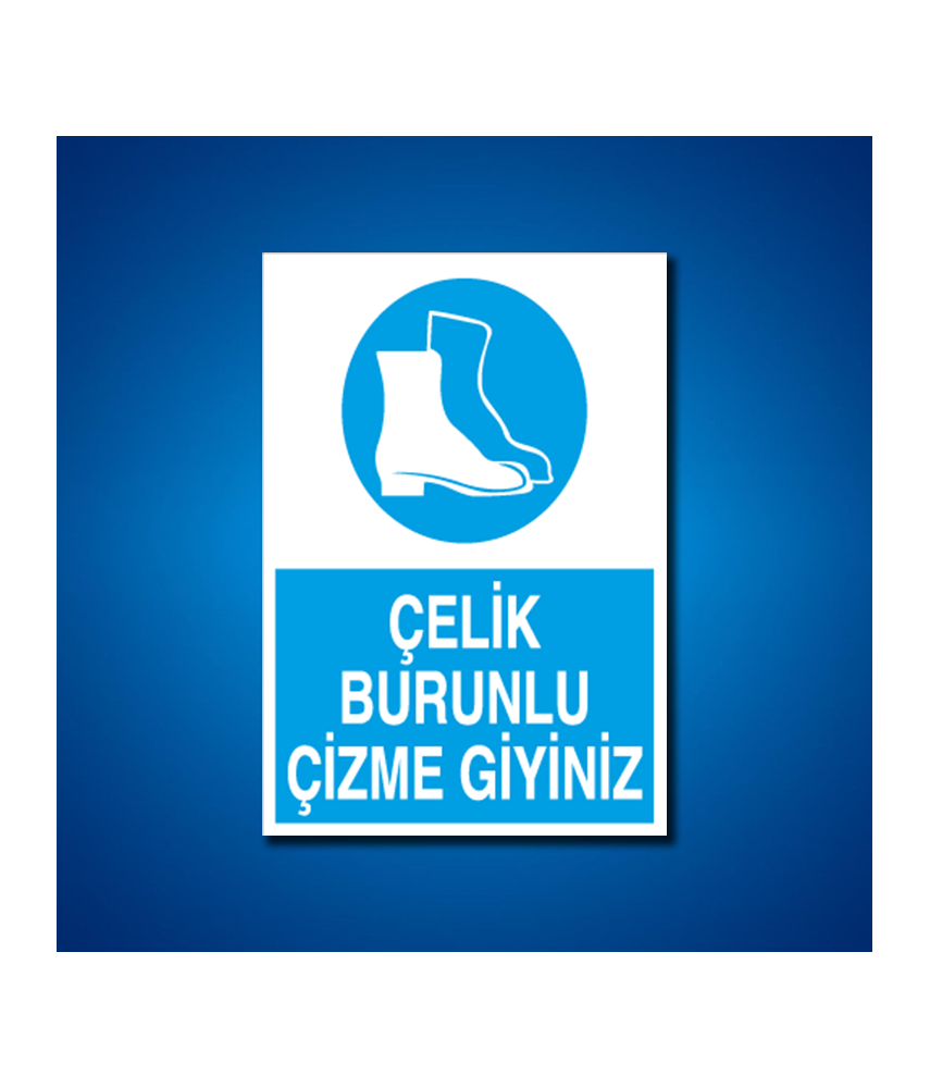Ayak Koruma İş Güvenliği Etiketleri