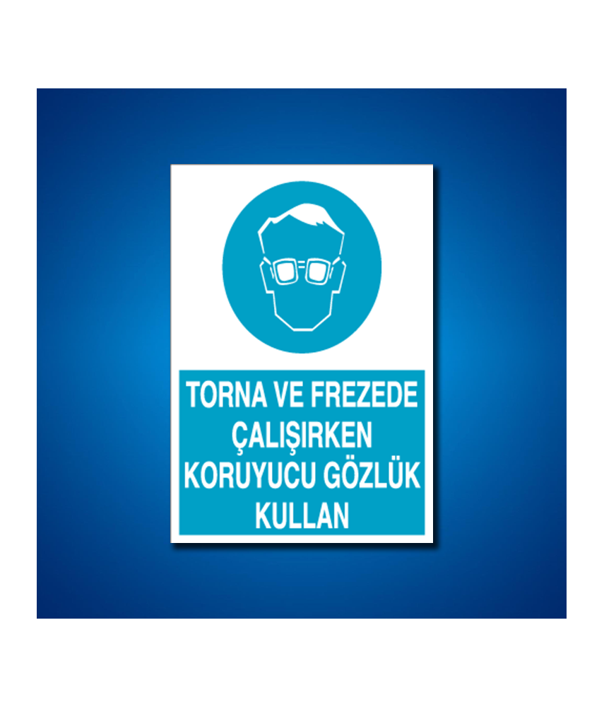 Göz Koruma İş Güvenliği Etiketleri