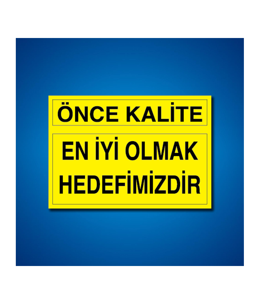 Kalite İş Güvenliği Etiketleri