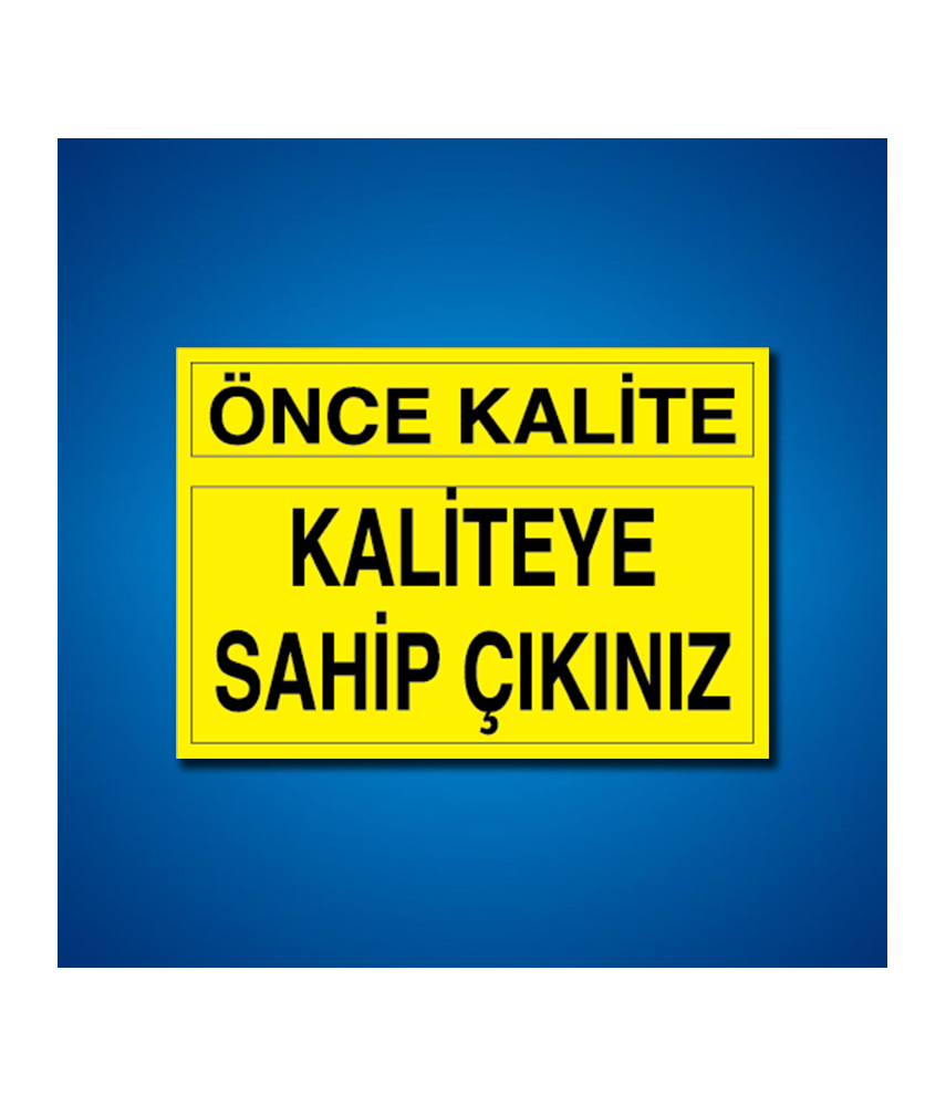 Kalite İş Güvenliği Etiketleri