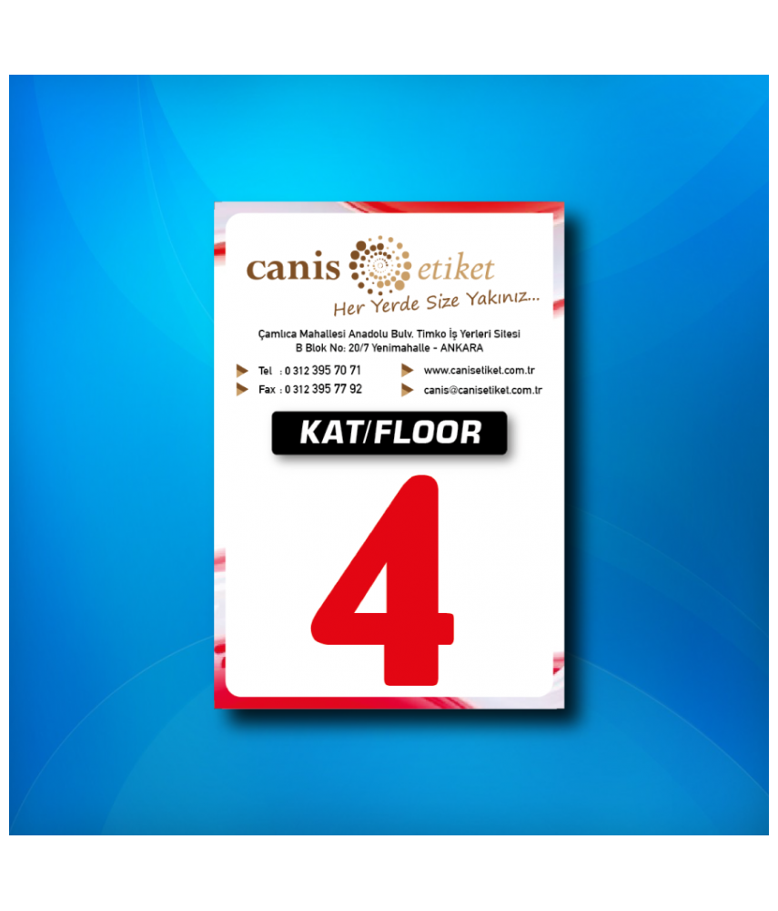 Asansör Kat Etiketi