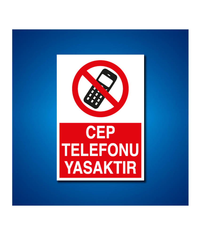 Cep Telefonu Ve Kamera İş Güvenliği Etiketi