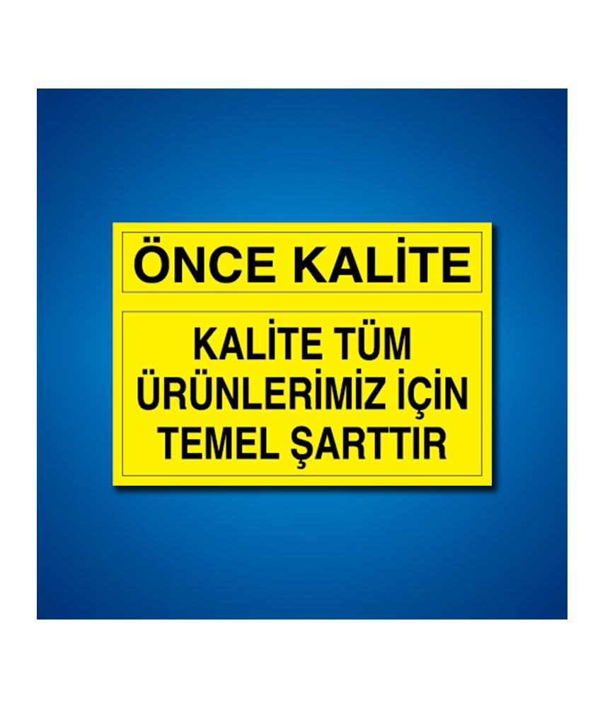 Kalite İş Güvenliği Etiketleri