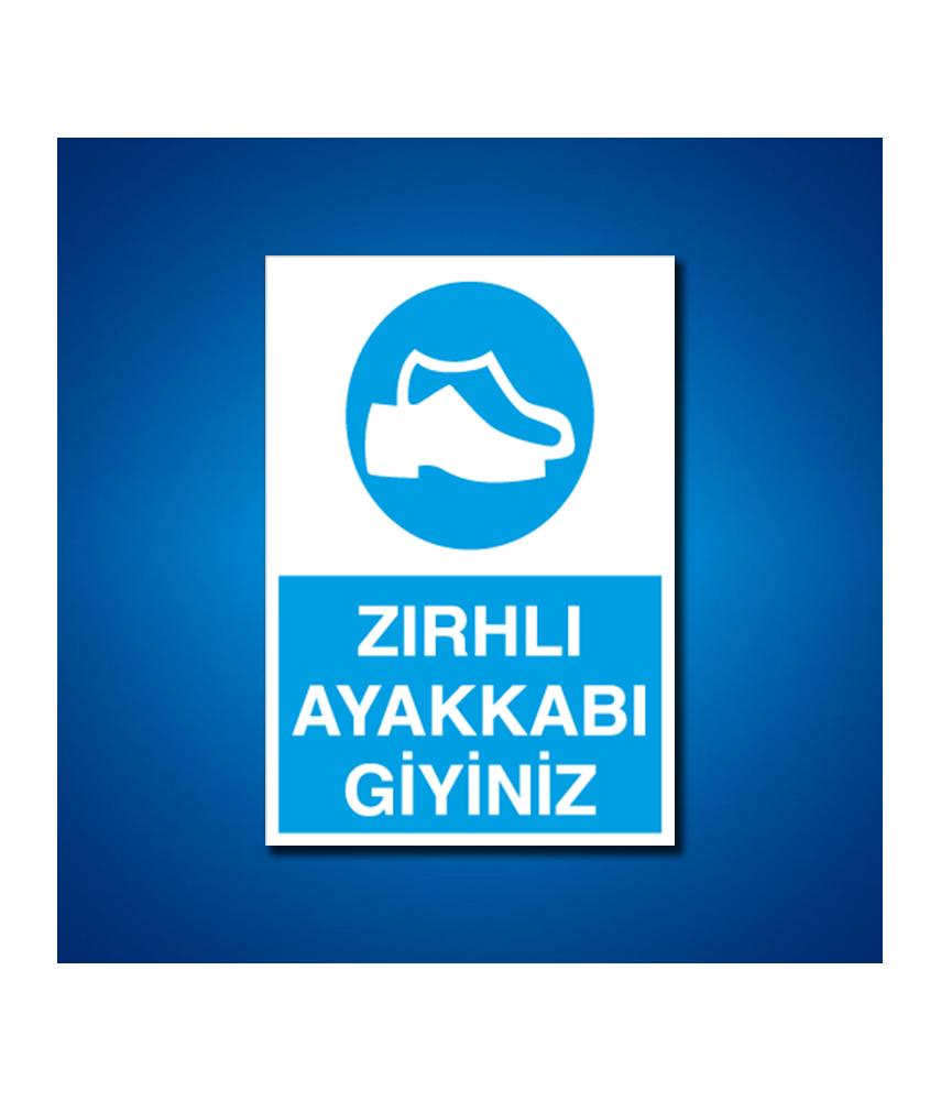 Ayak Koruma İş Güvenliği Etiketleri