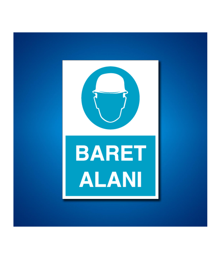 Kafa Koruma Baret İş Güvenliği Etiketleri