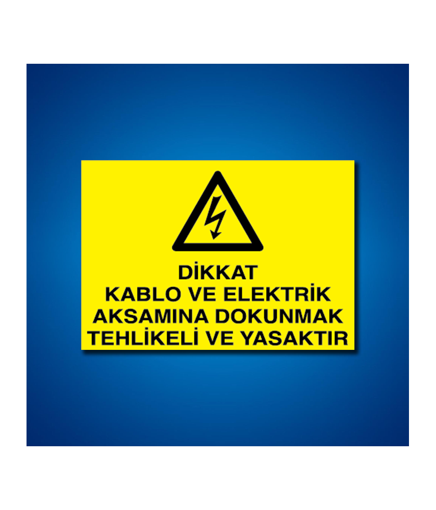 Kablo İş Güvenliği Etiketleri