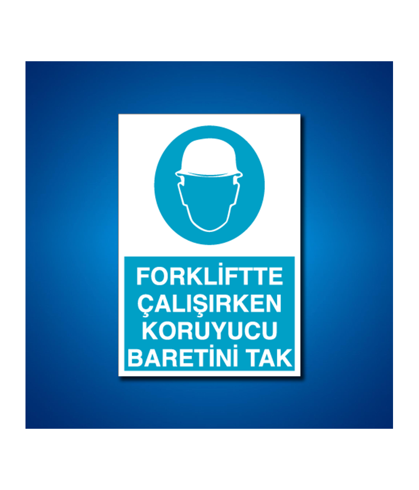 Kafa Koruma Baret İş Güvenliği Etiketleri