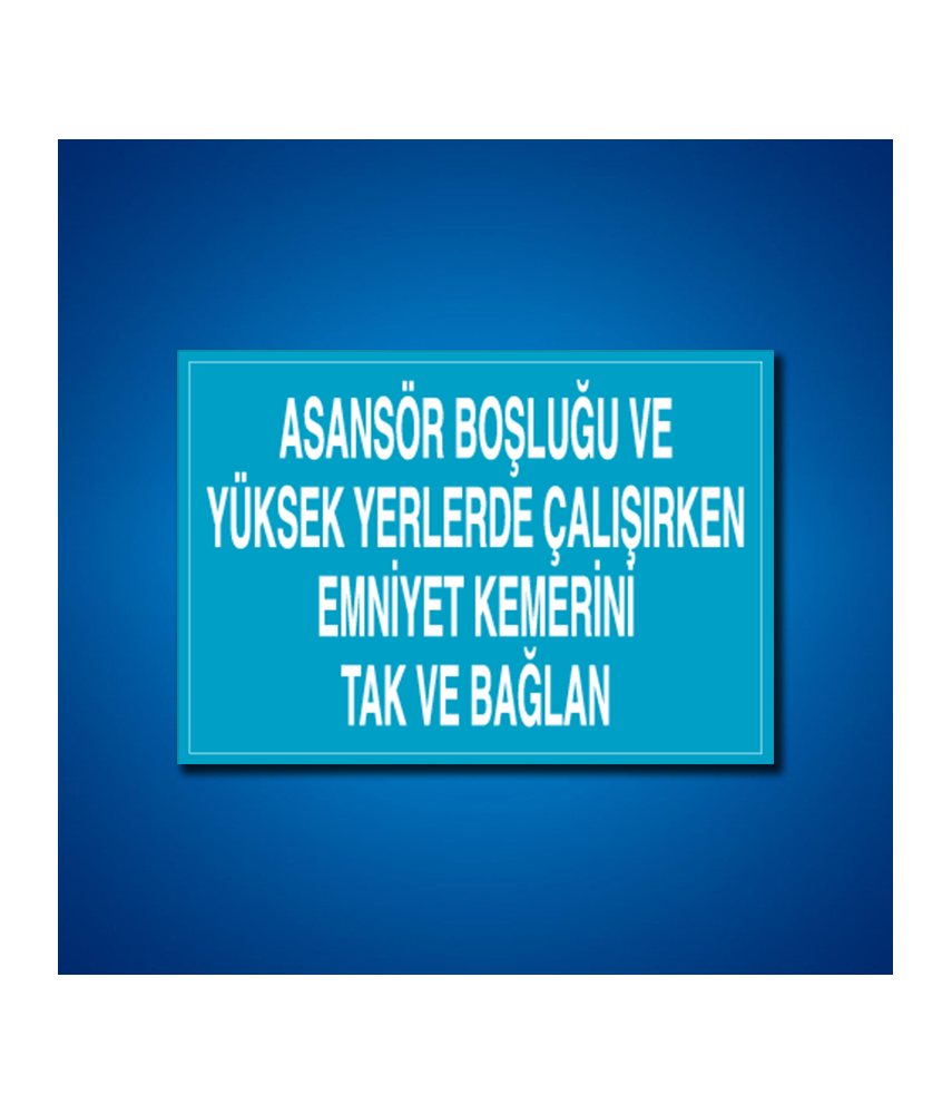 Emniyet Kemeri İş Güvenliği Etiketleri