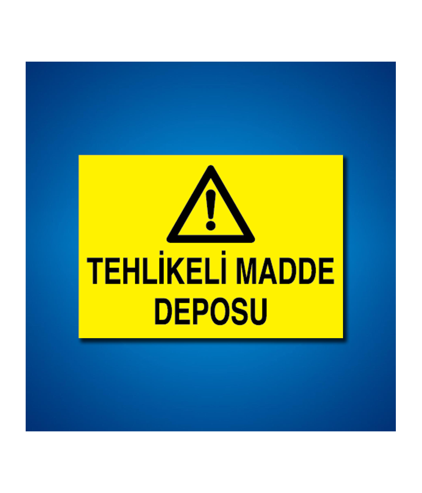Tehlileli Madde-Ortam İş Güvenliği Etiketleri