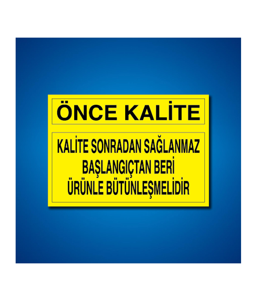 Kalite İş Güvenliği Etiketleri
