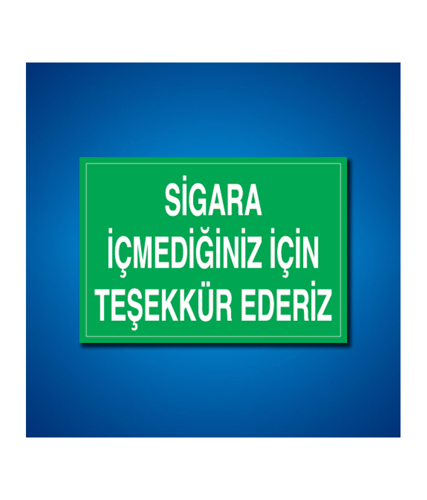 Sigara İş Güvenliği Etiketleri