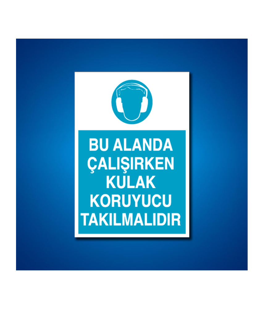 Kulak Koruma İş Güvenliği Etiketleri