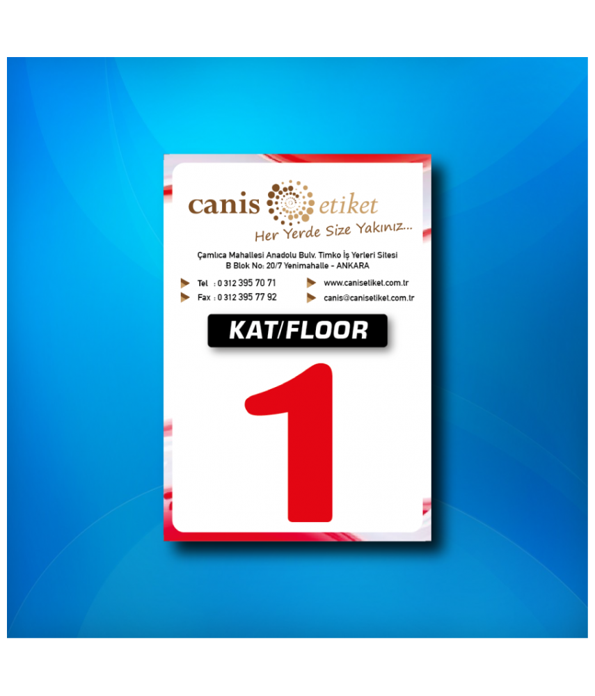 Asansör Kat Etiketi