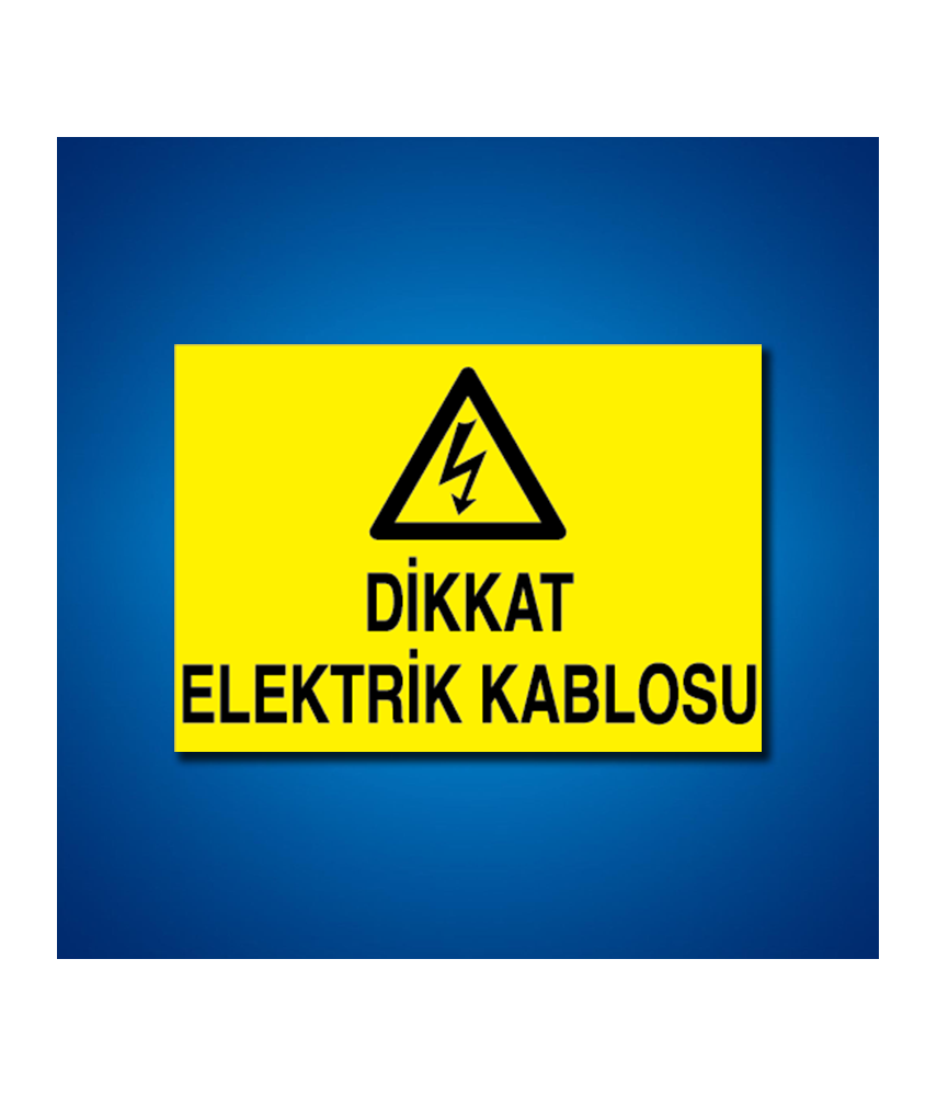 Kablo İş Güvenliği Etiketleri
