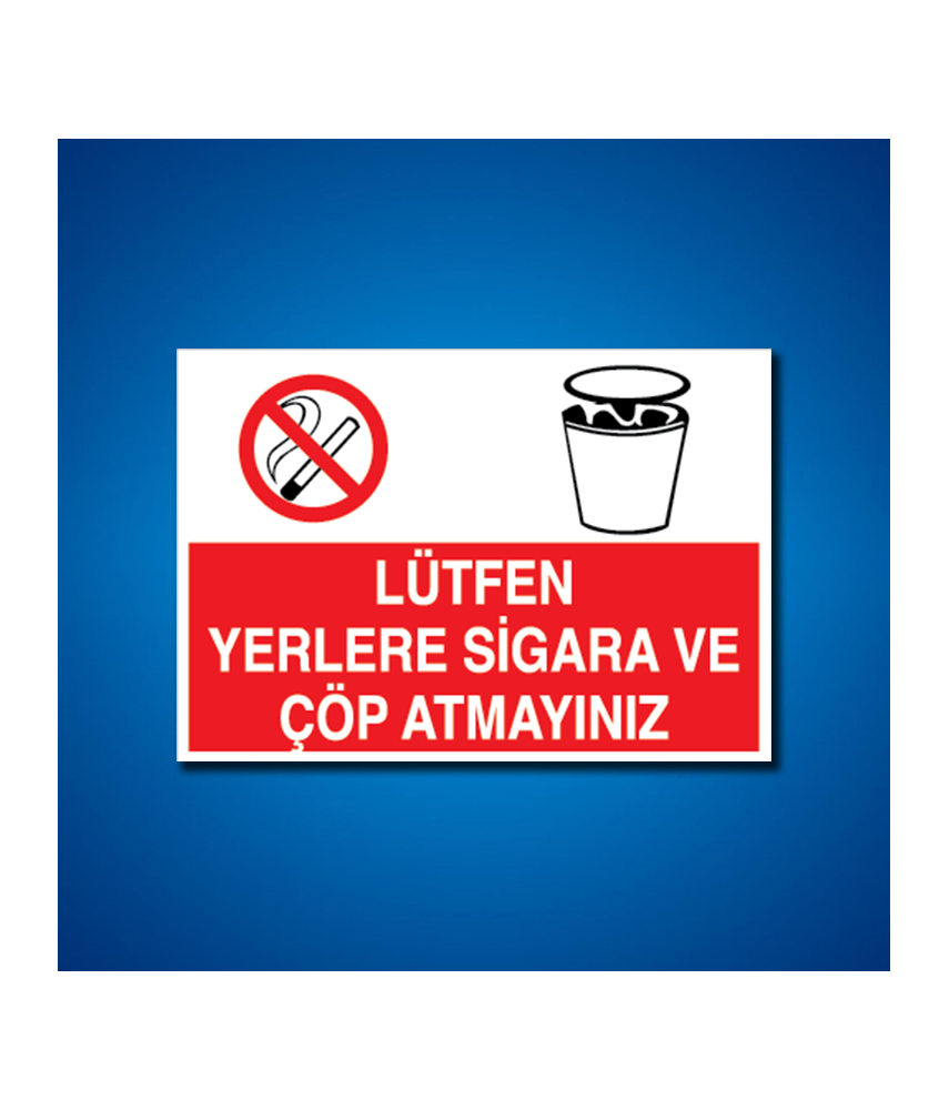 Çöp İş Güvenliği Etiketleri